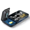 thumbnail image 1 of Cortador de pastillas, divisor para pastillas pequeñas o grandes, organizador de pastillas de cuatro rejillas para tabletas, vitaminas y medicamentos grandes., 1 of 12