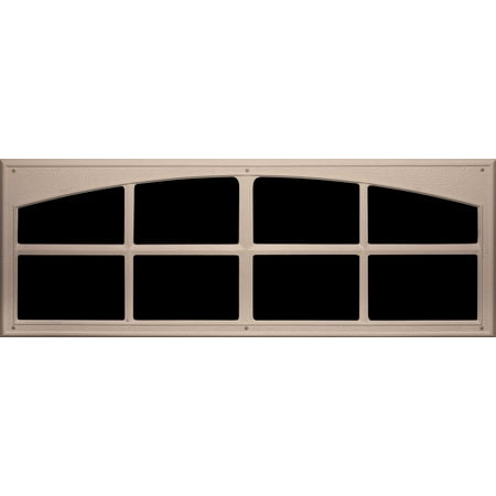 Coach House Accents Signature Decor Simulated Garage Door Window (2 Windows Per Kit) - Sandstone