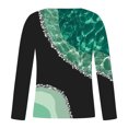 thumbnail image 4 of Blusa informal de manga larga para mujer, blusas con hombros descubiertos, blusas sueltas estampadas Pompotops FGAJ20160, 4 of 5