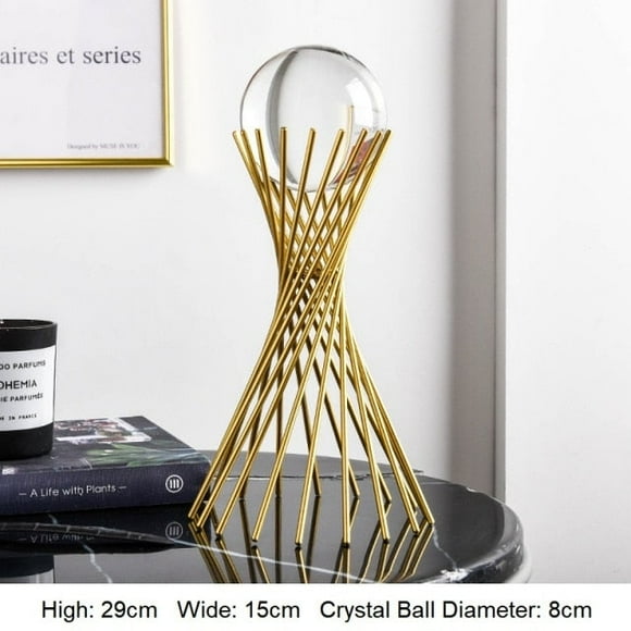 Crystal Ball Golden Ornament