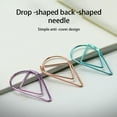 thumbnail image 3 of 30 Pièces Trombone Mignon Goutte d'Eau Mignon Plaqué Forme Simple Style Solide Couleur Bureau École Note Livre Photo Pince Signet Or Rose, 3 of 9