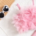 thumbnail image 5 of Children Clothing Summer Girl's Pink Outfit Sets Lace Mesh Flower Vest and Long Pants Kids Clothes Girl's Elegant Sets, 5 of 8