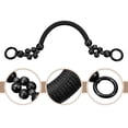 thumbnail image 3 of Uxcell 18.1" Wooden Beaded Bag Handles Purse Strap Handle for Purse Making, 2Pack Black, 3 of 6