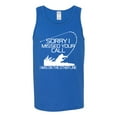 thumbnail image 2 of Missed Your Call Fishing Line Joke Fishing Mens Graphic Tank Top, Royal, X-Large, 2 of 3