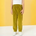 thumbnail image 2 of CAIVO Boys Corduroy Pants For Winter Warm Fuzzy Trousers Slim Fit Casual Kids Joggers Soft Comfortable Play Trousers Durable Cold Weather Breathable Solid Color Slacks, 2 of 4