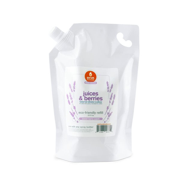 Oyin Handmade Juices & Berries bolsa de recarga ecológica de 1 litro sin enjuague a base de hierbas hidratantes
