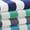 Multi - Charcoal Grey, Navy, Teal, Air Blue, variant on 100% Cotton Cabana Striped Oversized Beach & Pool Towel 4 Pack 35" x 70"