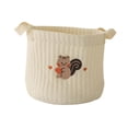 thumbnail image 2 of Cesta cambiador para bebé con artículos esenciales para recién nacidos, con asas, organizador de pañales y ropa de bebé Ardilla marrón grande, 2 of 9