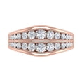 thumbnail image 3 of 1 Carat Channel Set Diamond Wedding Band Ring in 14K Rose Gold (Ring Size 8.75), 3 of 5