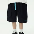 thumbnail image 2 of Kids Boys Shorts Elastic Waist Drawstring Pull On Toddler Boy Summer Clothes Boys Toddler Clothes 5T Years, 2 of 4