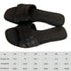 thumbnail image 2 of Sandalias planas con tiras cruzadas Slip On H-Band Slides Sandalias de playa de moda para mujer, 2 of 9