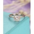 thumbnail image 3 of HeartsAndYou 1ct Natural Peach Morganite Water Drop Engagement Ring 100% 14k SOLID Rose Gold, 3 of 9