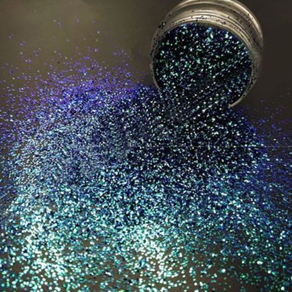 JZROCKER 1Bottle Nail Art Glow Bright Powder Resin Shinning Filling Flash Glitter Powder