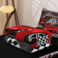 thumbnail image 5 of Erosebridal Sports Car Zipper Twin Comforter Sets with Fitted Sheet and 2 Pillowcases,Extreme Sport Zipper Bedding Set For Boys,Black Reversible,4-Piece, 5 of 7