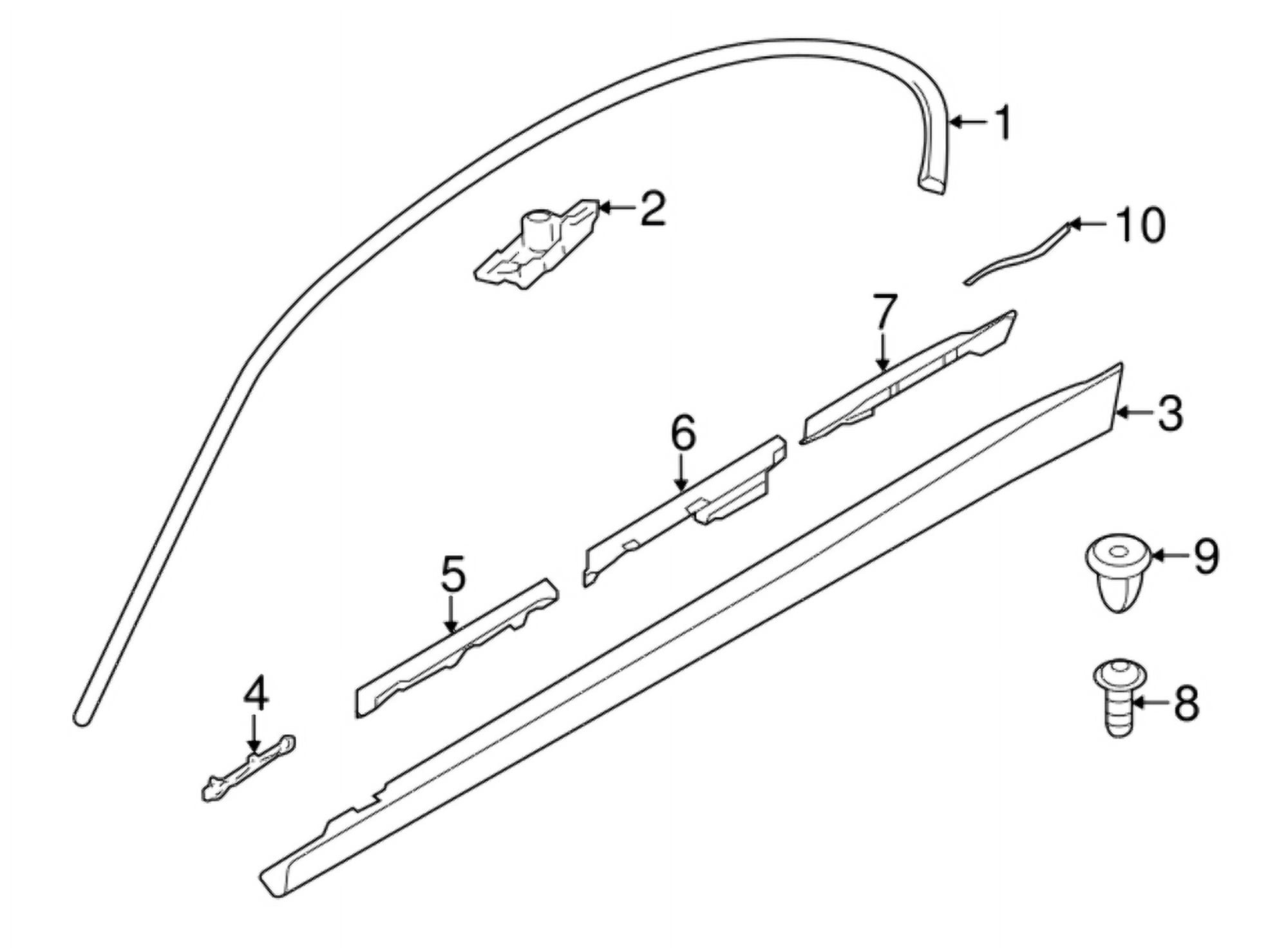 New Genuine BMW Finisher Side Frame Left (2012-2018) OE