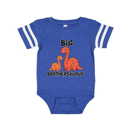 

Inktastic Big Brothersaurus with Cute Sibling Dinosaurs Gift Baby Boy Bodysuit