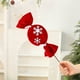 thumbnail image 4 of Recortes de Caramelos Navideños de Terciopelo a Rayas Rojas y Blancas, Piruletas de Lana Navideñas, Adornos para Árbol de Navidad, 4 of 6