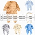 thumbnail image 4 of KPOPLK Newborn Baby Boys Girls Onesie Pajamas Soft Coton Tie Side Footie Pjs Bodysuit Infant Sleeper Baby Sleep Gown with Mittens Size 3-6 Months, 4 of 6