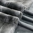 thumbnail image 6 of Home Soft Things Tip Printing Light Faux Fur Throw - Arusha Grey - 50" x 60", 6 of 10