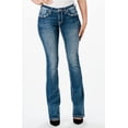 thumbnail image 2 of Charme by Grace in LA Jeans Women's Aztec Embroidered Bootcut Stretch Jeans (30, Blue Stonewashed), 2 of 3