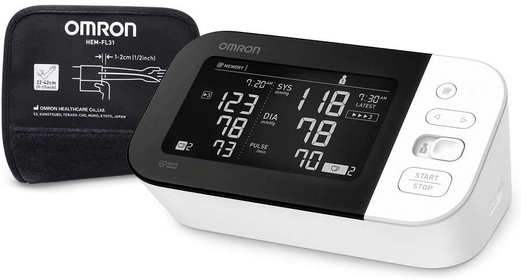 Omron 10 Series Wireless Upper Arm Blood Pressure Monitor BP7450 