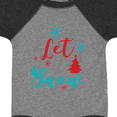 thumbnail image 4 of Inktastic Let It Snow, Snowflakes, Christmas - Red Blue Gray Boys or Girls Baby Bodysuit, 4 of 5