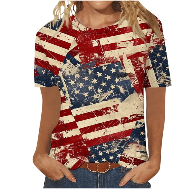 Pantalones Cortos para Mujeres Sexy, Moda Casual Impreso Cuello Redondo Camiseta de Manga Corta para el Verano Y Diario