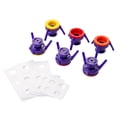 thumbnail image 1 of 6 Piece Bottle Racks And Caps For Easy Pouring Of Thick LiquidsBottle For Makeup Kitchen And Bathroom Use With And Practical Designs Rack Table Top Starry365 Glass Rack Stand Alone Mini Rack Table, 1 of 5