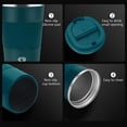 thumbnail image 3 of CS COSDDI Travel Mug 12oz - Vacuum Insulated Coffee Travel Mug Spill Proof with Leakproof Lid - Double Walled Reusable Tumbler Cups for Keep Hot/Ice Coffee,Tea and Beer(Aquamarine), 3 of 14