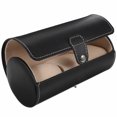thumbnail image 2 of Portable Cylinder Shape Wrist Watch Case Premium Convenient Watch Display Box Wear-resistant Watch Case, 2 of 8