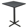 Cain 36" Square Cafe Table, Multiple Colors