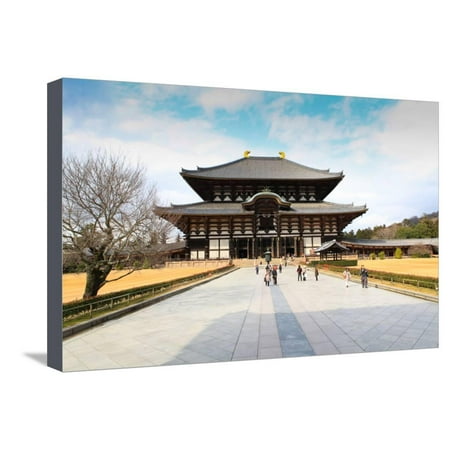 Todaiji Temple - Todaiji Temple Stretched Canvas Print Wall Art By thanomphong