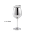 thumbnail image 4 of maskred Verre à Vin Rouge en Acier Inoxydable 500ml Gobelets à Jus Gobelet à Boisson Outils de Cuisine Argent, 4 of 6