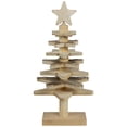 thumbnail image 5 of Northlight Star Cut-Outs Wooden Tree Christmas Decoration - 16", 5 of 6