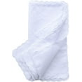 thumbnail image 2 of Bulk Pack Handkerchiefs Cotton Scalloped Hankies Pocket Square Towel White 11 Inches, 2 of 6