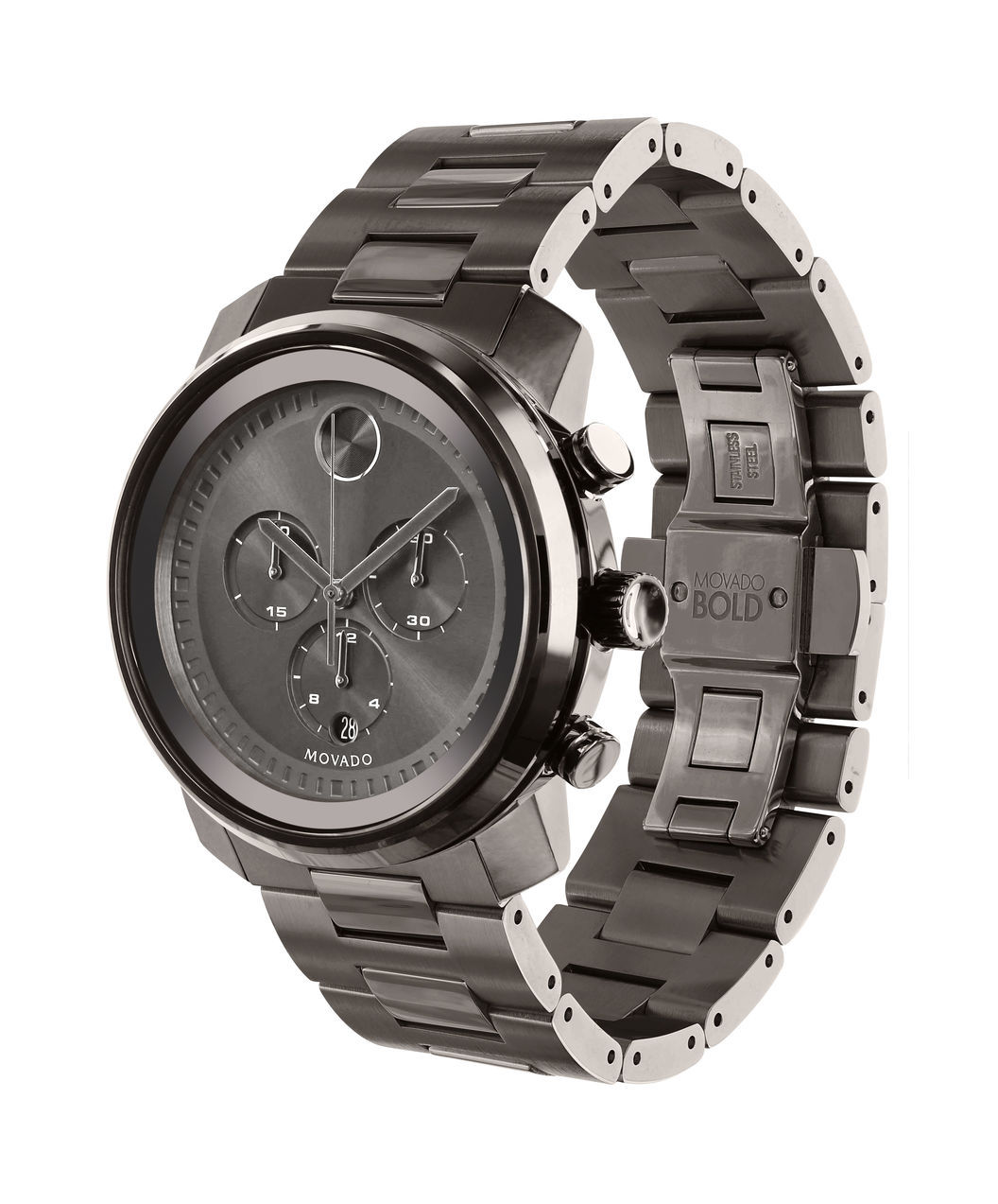 Movado Unisex Bold Mid-Sized Chronograph Quartz 38mm Watch  display picture 2