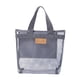 thumbnail image 3 of Bolso de la bolsa de asas de la playa de con el bolso cosmético portátil del viaje de la manija para las comidas campestres Gris, 3 of 8