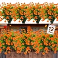 thumbnail image 1 of 12 paquetes de flores artificiales de otoño TURNMEON para exteriores, 1 of 9