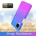 thumbnail image 5 of Samsung Galaxy A22 5G Case With Built-in Screen Protector, Rosebono Hybrid Glitter Sparkle Transparent Colorful Gradient TPU Skin Cover 360 Protection Case For Samsung Galaxy A22 5G (Blue/Purple), 5 of 5