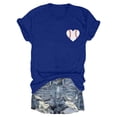 thumbnail image 4 of Tittly T Shirts for Women Graphic Tees Women's Baseball Is My Favorite Season Baseball T Shirt Top Tshirts Shirts Tops for Women Trendy Blue S, 4 of 5