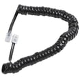 thumbnail image 3 of 9.3" Black RJ9 Telephone Modem Spiral Cable, 3 of 5