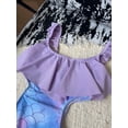 thumbnail image 5 of Shadoumai Floral Print Girls Swimsuit Soft Comfort Bathing Suit For Kids Sun Swimwear,Mermaid 3Pc Toddler Girls Summer, 5 of 8