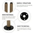 thumbnail image 2 of OUNONA 2Pcs Iron Shelf Bracket Light Brown Durable Home Use Retro Style, 2 of 6