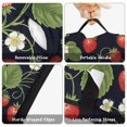thumbnail image 6 of Strawberry and Flower Black Pattern Teens Toddler Nap Mat with Pillow, Sleeping Mat Bag for Preschool Daycare 51"x22", 6 of 6