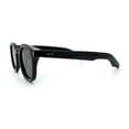 thumbnail image 6 of Vintage Style Iconic Keyhole Horn Rim Plastic Round Hipster Sunglasses [All Black], 6 of 7