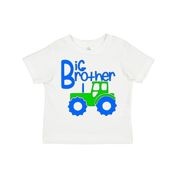Inktastic Big Brother Tractor Boys Toddler T-Shirt