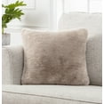 thumbnail image 2 of Chanasya Faux Fur Beige Brown Throw Pillow Cover 18x18 Inches - Fluffy Plush Two Tone Super Soft Cushion Covers for Couch Sofa Chair Bed - Accent Decorative Square Pillow Covers - Beige, 2 of 4