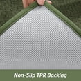 thumbnail image 3 of JAATOP Indoor Doormat 24"x 36", Dirt Trapping and Moisture Absorbent Entryway Rug with Non-Slip TPR Backing, Machine Washable, Green, 3 of 8