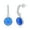 Blue Opal, variant on Beaux Bijoux Infinity Design with Pear-Shaped Created Blue Opal Dangling Stud Earrings Sterling Silver Jewelry for Women or Teens