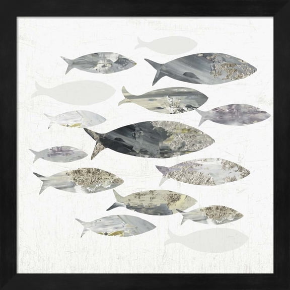 Gone Fishing I by Aimee Wilson, Framed Wall Art, 13.25W x 13.25H